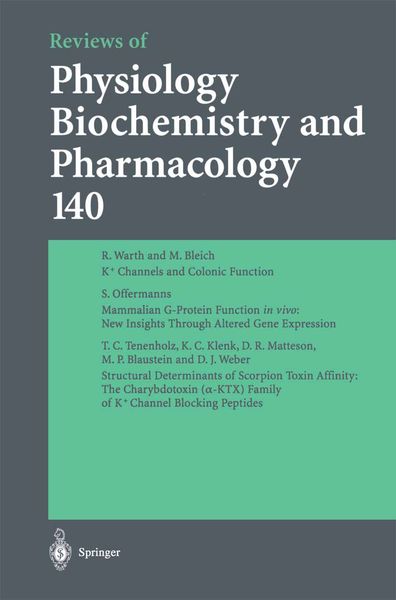 Produktbild: Reviews of Physiology, Biochemistry and Pharmacology