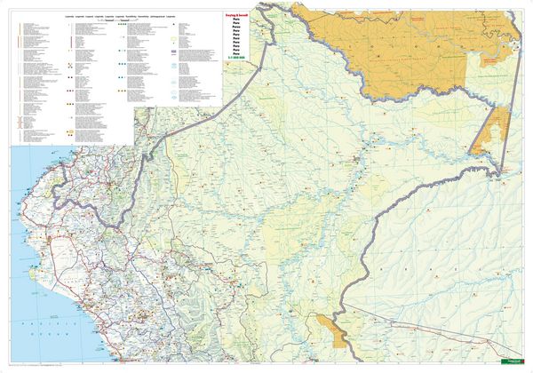 Produktbild: freytag & berndt Stra&szlig;enkarte Peru 1:1 Mio.