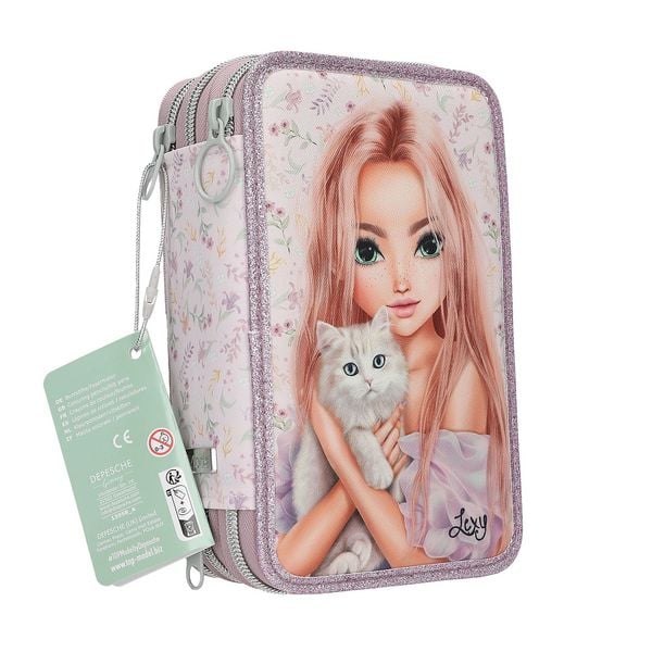 Produktbild: TOPModel 3 Fach Federtasche BLOOMING KITTY