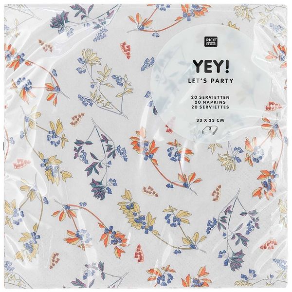 Produktbild: Servietten, Blumen, Flieder, Mix