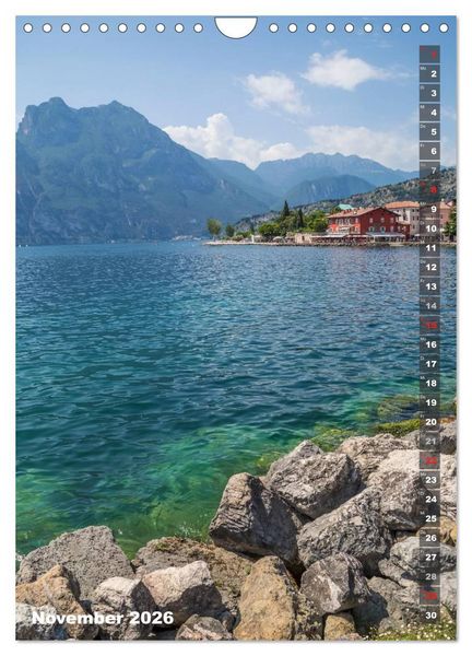 Produktbild: IDYLLISCHER GARDASEE Riva del Garda und Torbole (Wandkalender 2026 DIN A4 hoch), CALVENDO Monatskalender
