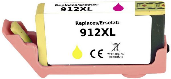 Produktbild: Renkforce Druckerpatrone ersetzt HP 912XL, 3YL83AE Kompatibel Gelb RF-5705452
