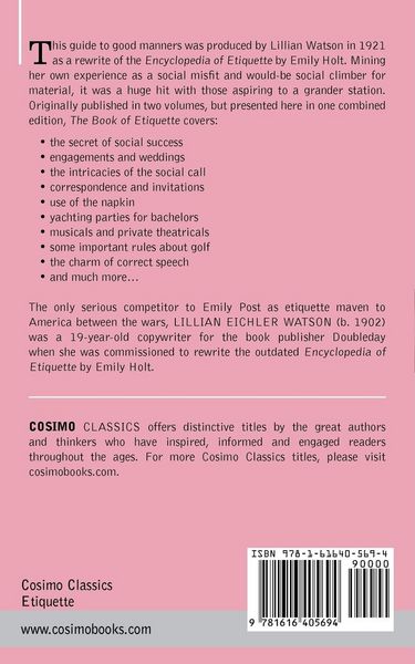 Produktbild: Book of Etiquette (Two Volumes in One)