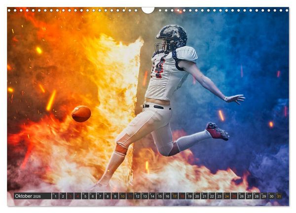 Produktbild: Faszination American Football (Wandkalender 2026 DIN A3 quer), CALVENDO Monatskalender