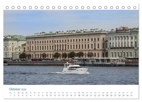 Produktbild: Sankt Petersburg - "Venedig des Nordens" (Tischkalender 2026 DIN A5 quer), CALVENDO Monatskalender