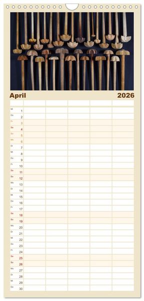 Produktbild: Familienplaner 2026 - K&uuml;chenutensilien mit 5 Spalten (Wandkalender, 21 x 45 cm) CALVENDO