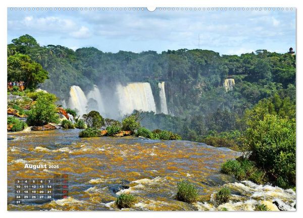 Produktbild: Argentinien. Die Iguaz&uacute;-Wasserf&auml;lle (hochwertiger Premium Wandkalender 2026 DIN A2 quer), Kunstdruck in Hochglanz