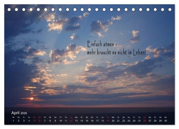 Produktbild: wundersch&ouml;ne Lichtmomente (Tischkalender 2026 DIN A5 quer), CALVENDO Monatskalender