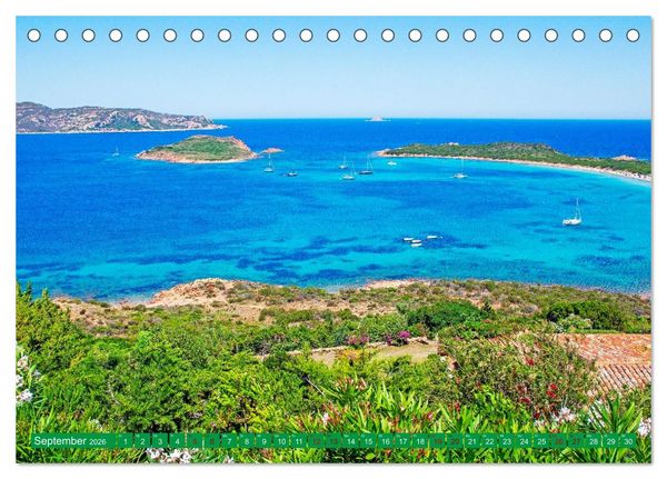 Produktbild: Sardinien Insel mit Meerblick (Tischkalender 2026 DIN A5 quer), CALVENDO Monatskalender