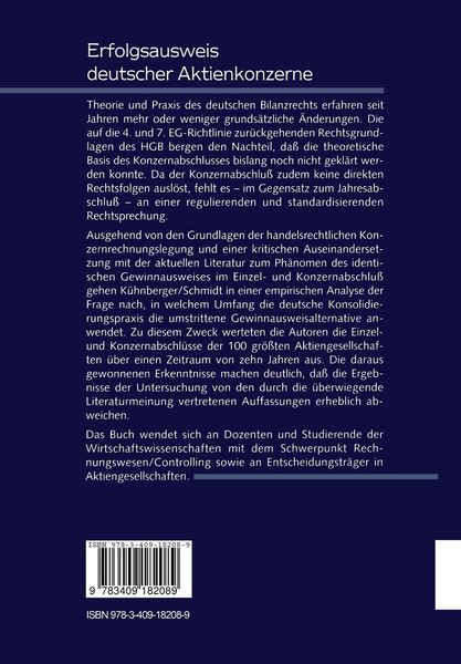 Produktbild: Erfolgsausweis deutscher Aktienkonzerne
