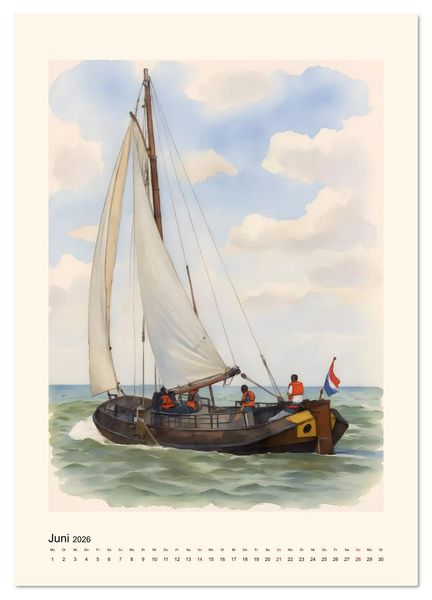 Produktbild: Unter Segeln &uuml;ber's Ijsselmeer (Wandkalender 2026 DIN A3 hoch), CALVENDO Monatskalender