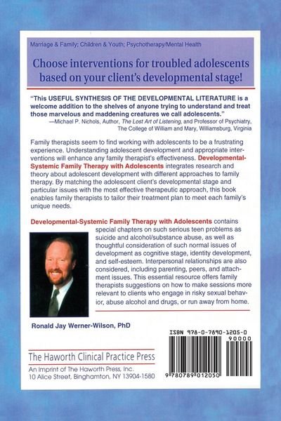 Produktbild: Developmental-Systemic Family Therapy with Adolescents