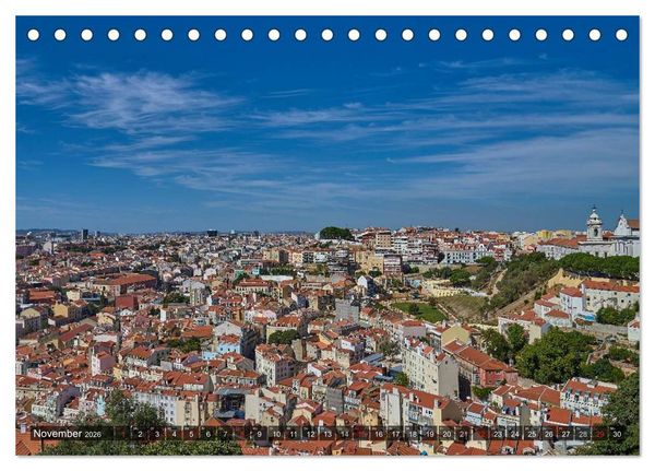 Produktbild: Portugal - Bilder dreier St&auml;dte (Tischkalender 2026 DIN A5 quer), CALVENDO Monatskalender
