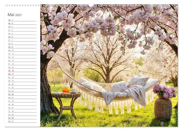 Produktbild: Zuhause im Augenblick - Lieblingspl&auml;tze zum Innehalten (hochwertiger Premium Wandkalender 2027 DIN A2 quer), Kunstdruck in Hochglanz
