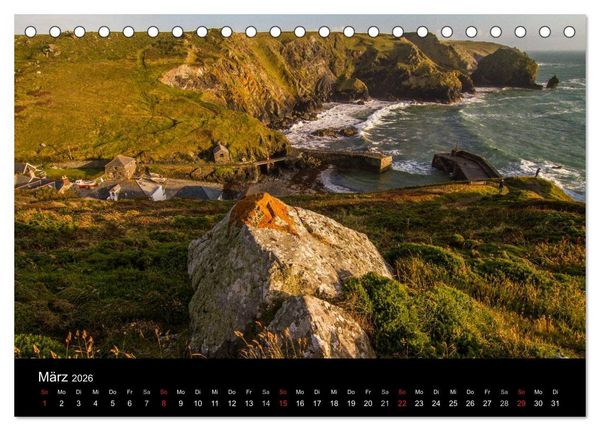 Produktbild: Englands K&uuml;sten 2026 (Tischkalender 2026 DIN A5 quer), CALVENDO Monatskalender