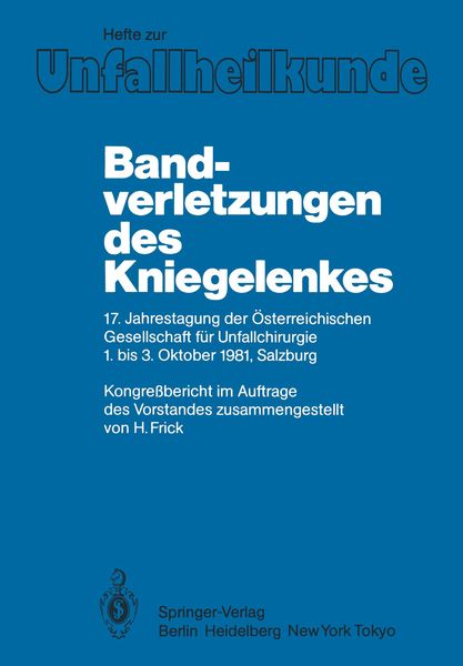 Produktbild: Bandverletzungen des Kniegelenkes