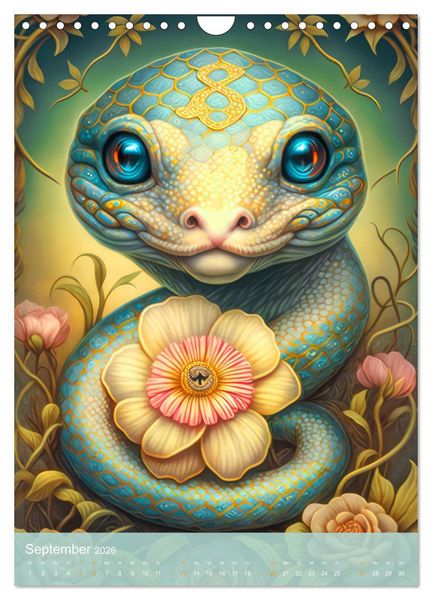 Produktbild: Tiere im Tarot Stil (Wandkalender 2026 DIN A4 hoch), CALVENDO Monatskalender