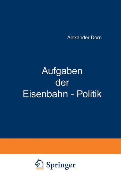 Produktbild: Aufgaben der Eisenbahn - Politik
