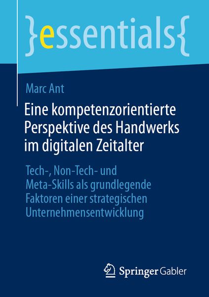Produktbild: Eine kompetenzorientierte Perspektive des Handwerks im digitalen Zeitalter