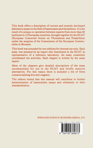 Produktbild: Ecat Assay Procedures. a Manual of Laboratory Techniques