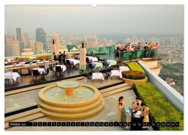 Produktbild: Bangkok: West trifft Fernost (Wandkalender 2026 DIN A2 quer), CALVENDO Monatskalender