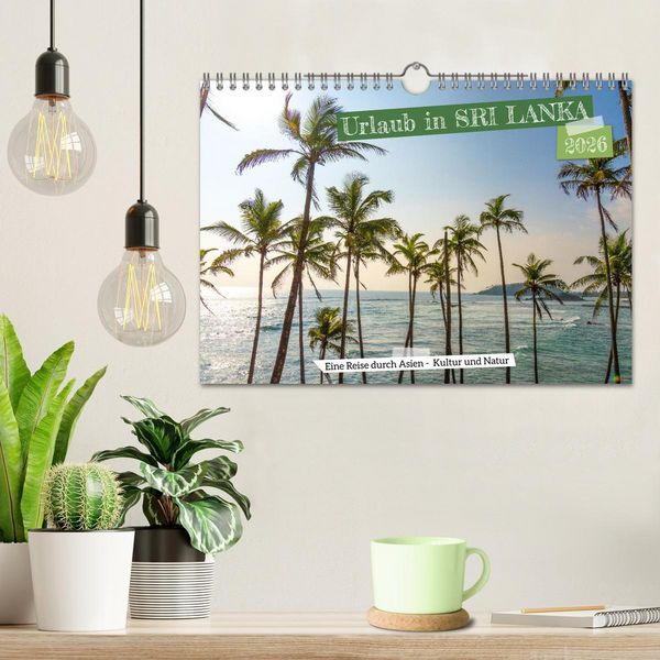 Produktbild: Urlaub in Sri Lanka - Reise durch Asien, Kultur und Natur (Wandkalender 2026 DIN A4 quer), CALVENDO Monatskalender
