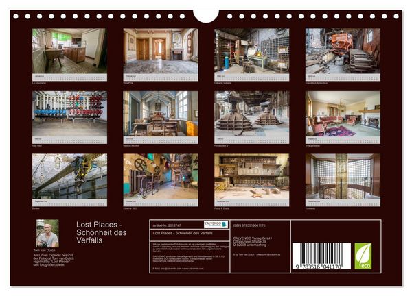 Produktbild: Lost Places - Sch&ouml;nheit des Verfalls (Wandkalender 2026 DIN A4 quer), CALVENDO Monatskalender