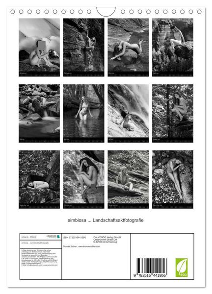 Produktbild: simbiosa ... Landschaftsaktfotografie (Wandkalender 2026 DIN A4 hoch), CALVENDO Monatskalender