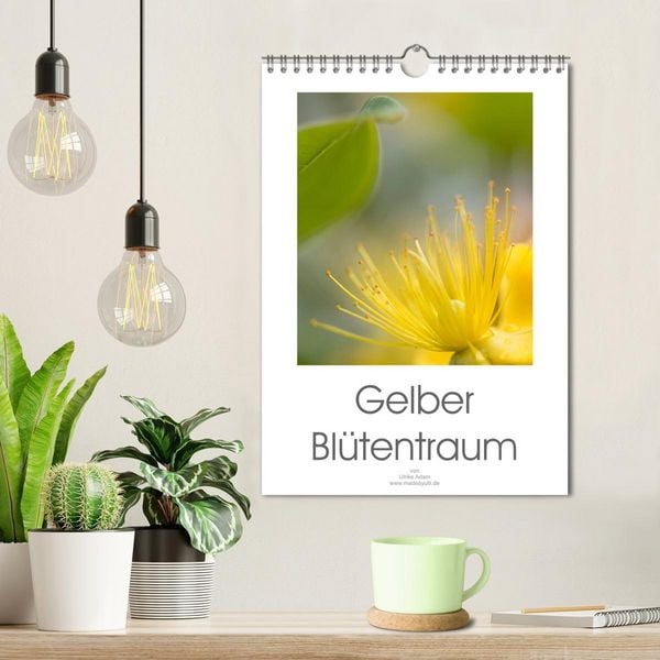 Produktbild: Gelber Bl&uuml;tentraum (Wandkalender 2026 DIN A4 hoch), CALVENDO Monatskalender