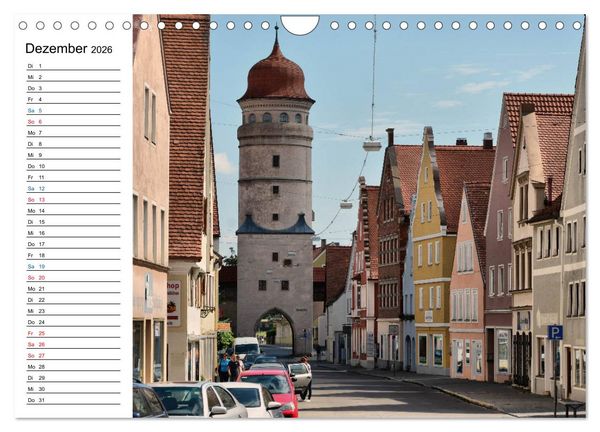 Produktbild: N&ouml;rdlingen - Ansichtssache (Wandkalender 2026 DIN A4 quer), CALVENDO Monatskalender