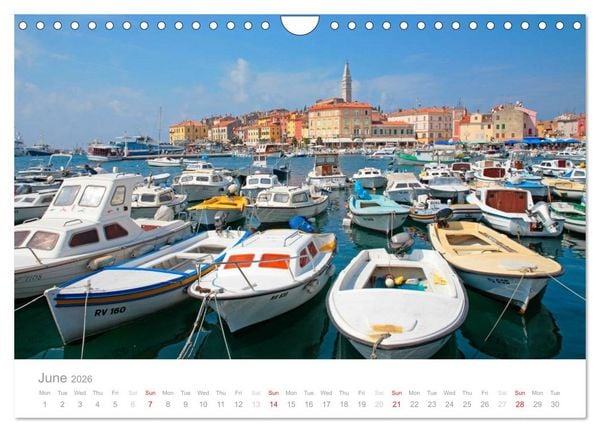 Produktbild: Adriatic Coast Croatia / UK-Version (Wall Calendar 2026 DIN A4 landscape), CALVENDO 12 Month Wall Calendar