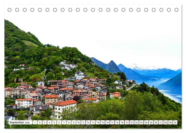 Produktbild: Impressionen vom Luganer See (Tischkalender 2026 DIN A5 quer), CALVENDO Monatskalender