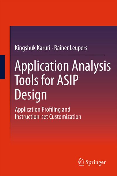 Produktbild: Application Analysis Tools for ASIP Design