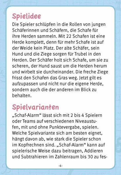 Produktbild: Schafalarm. Ein Denk- und Zahlenspiel