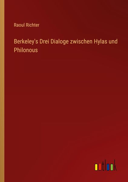 Produktbild: Berkeley's Drei Dialoge zwischen Hylas und Philonous