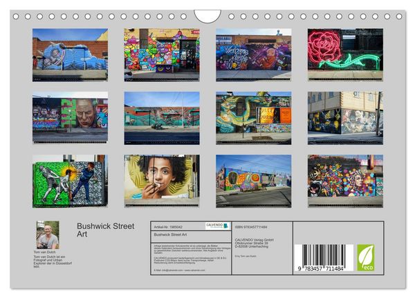 Produktbild: Bushwick Street Art (Wandkalender 2026 DIN A4 quer), CALVENDO Monatskalender