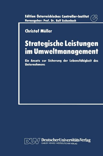 Produktbild: Strategische Leistungen im Umweltmanagement