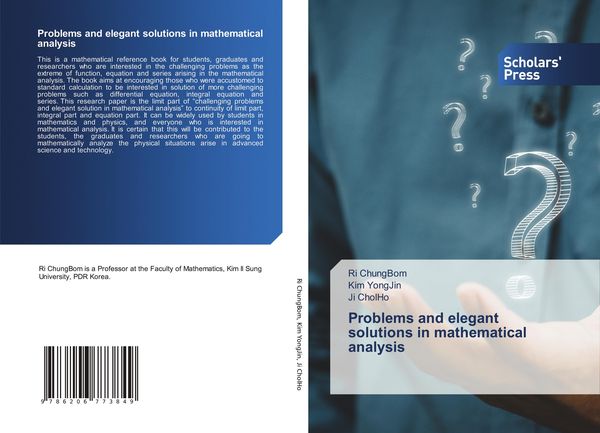 Produktbild: Problems and elegant solutions in mathematical analysis