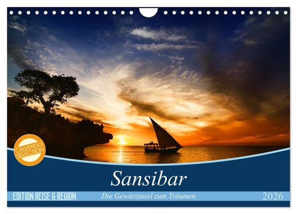 Produktbild: Sansibar (Wandkalender 2026 DIN A4 quer), CALVENDO Monatskalender