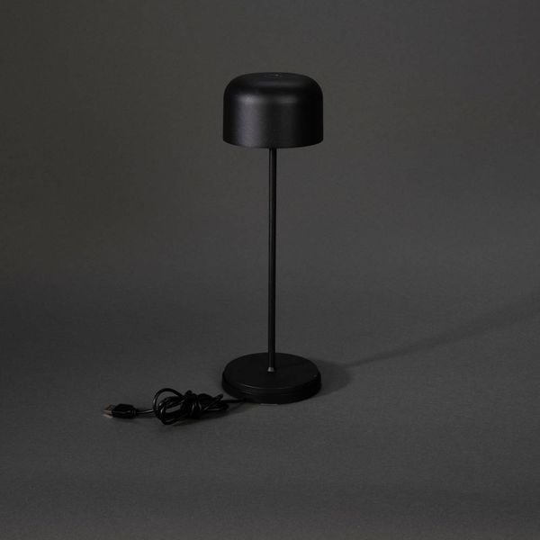 Produktbild: Konstsmide 7834-750 Lille LED-Akku-Tischlampe 3.5W Warmwei&szlig; Schwarz