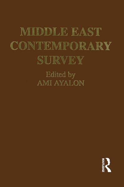 Produktbild: Middle East Contemporary Survey, Volume Xvi, 1992