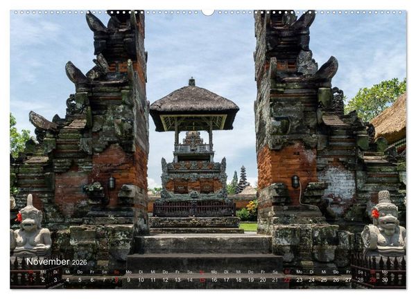 Produktbild: Bali - Insel der Tempel, G&ouml;tter und D&auml;monen (hochwertiger Premium Wandkalender 2026 DIN A2 quer), Kunstdruck in Hochglanz