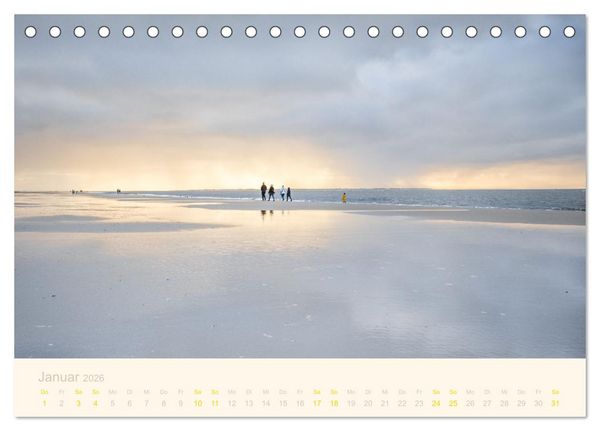 Produktbild: Traumstr&auml;nde der Nordsee (Tischkalender 2026 DIN A5 quer), CALVENDO Monatskalender