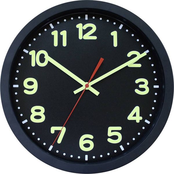 Produktbild: EuroTime 53861-05 Funk Wanduhr 30cm x 50mm Schwarz