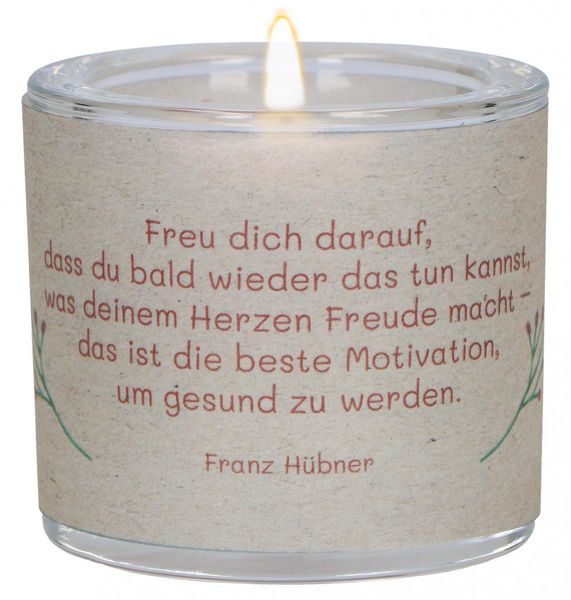 Produktbild: Windlicht aus Glas - Gute Besserung