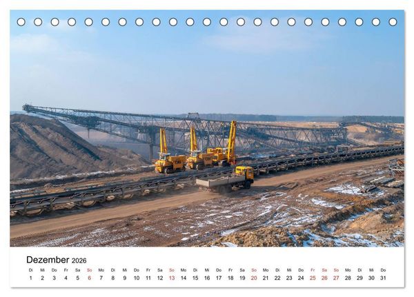 Produktbild: Bergbaulandschaften (Tischkalender 2026 DIN A5 quer), CALVENDO Monatskalender