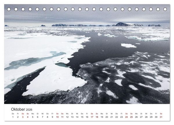 Produktbild: Naturparadies Svalbard (Tischkalender 2026 DIN A5 quer), CALVENDO Monatskalender