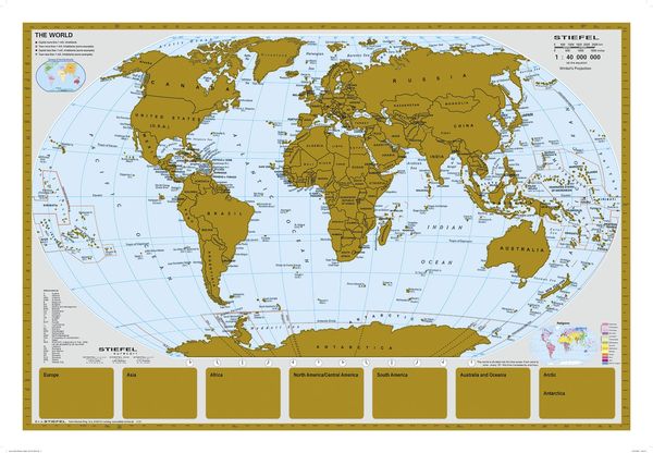 Produktbild: Scratchmap/Rubbelkarte THE WORLD
