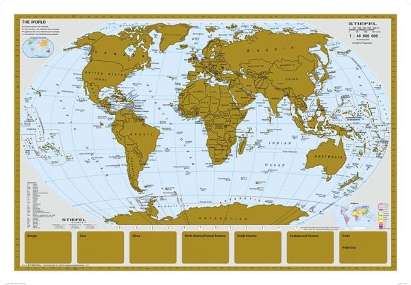 Produktbild: Scratchmap/Rubbelkarte THE WORLD