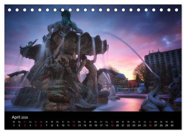 Produktbild: Berlin zwischen Tag und Nacht (Tischkalender 2026 DIN A5 quer), CALVENDO Monatskalender